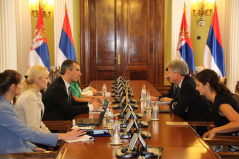 31 July 2023 The National Assembly Speaker in meeting with the newly-appointed Ambassador of the United Kingdom of Great Britain and Northern Ireland to the Republic of Serbia